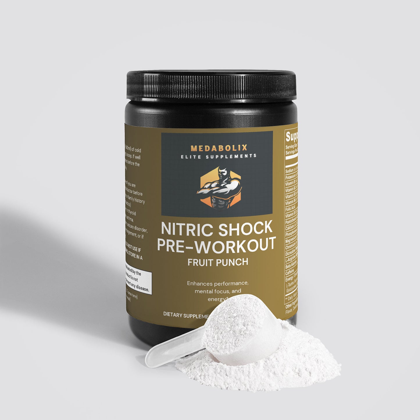 Nitric Shock Pre-Workout Powder (Fruit Punch)